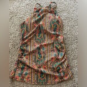 NWT 2Chillies Multicolor Paisley Tankini Adjustable High Neck Moonstone Size M